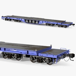Heavy Duty Flatcar 3D model