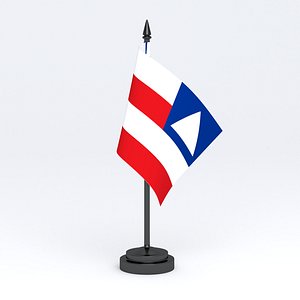 3D Table Flag Bandeira da Bahia model