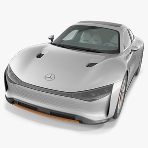 3D Concept Car Mercedes Benz VISION EQXX Simple Interior model