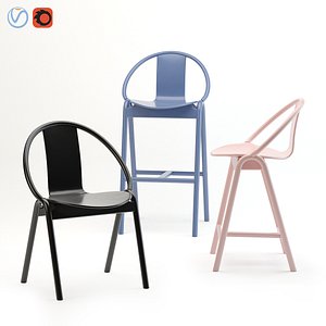 Ton Grand Slam Armchair and Barstool