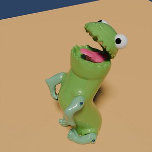 Toy dragon or lizard monster model