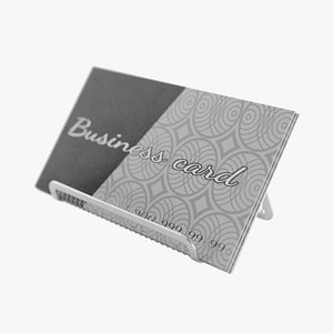 3D model Business Card Holder Low poly