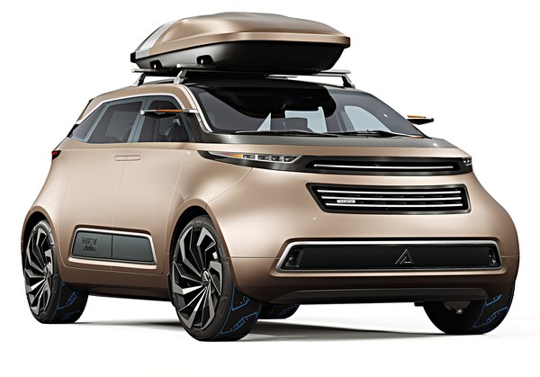 mod le 3D de Minivan futuriste g n rique TurboSquid 1929807