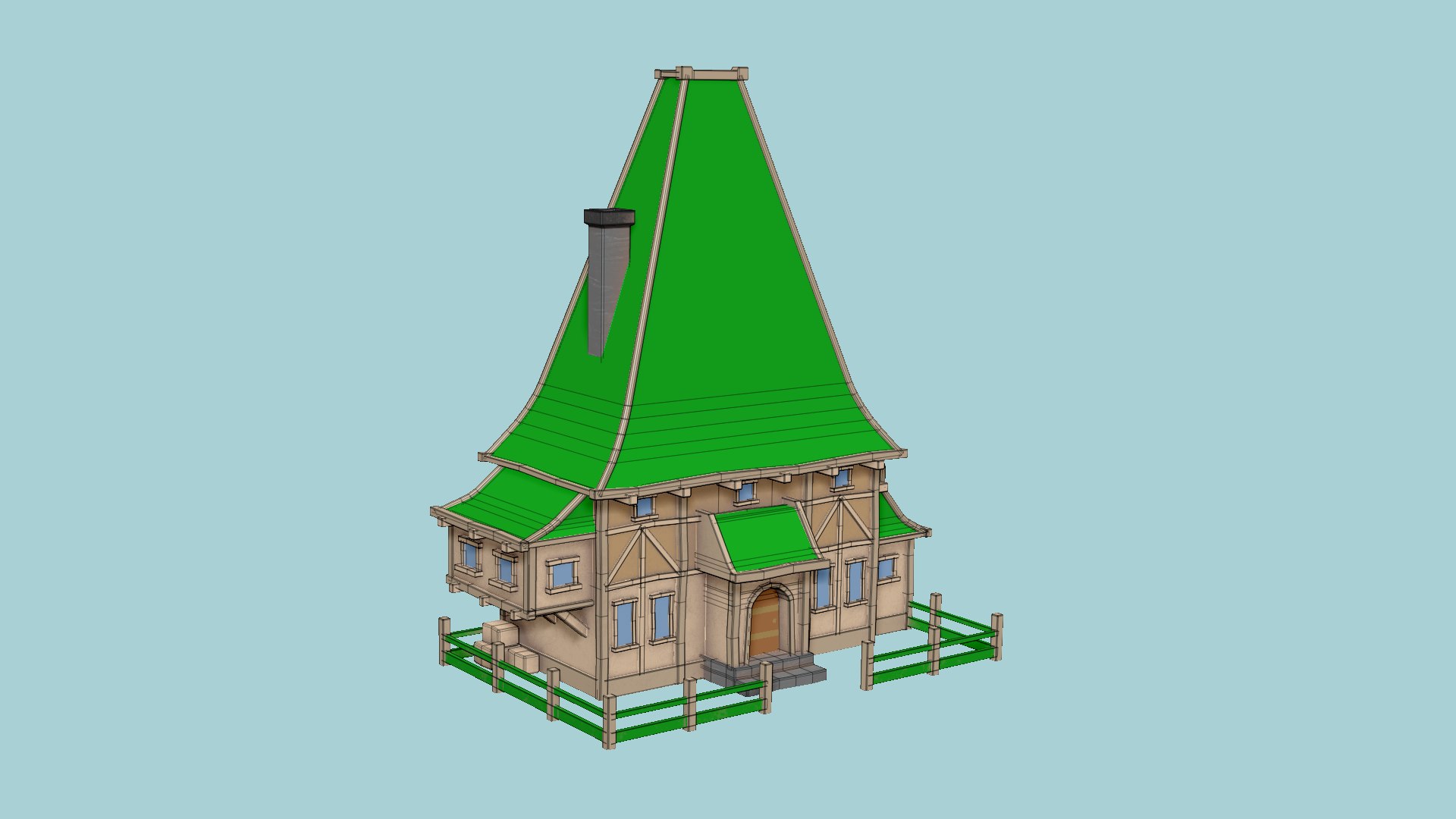 Medieval Building A12 Cartoon Green - Scenery Backdrop House 3D https://p.turbosquid.com/ts-thumb/ct/zFR6uP/Pn/r12wire/png/1647954473/1920x1080/fit_q87/46a50055be8364d7a9656fafc3f35220b67c52a1/r12wire.jpg