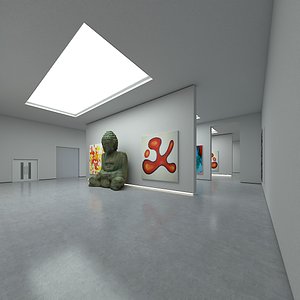 White Gallery 09 3D model