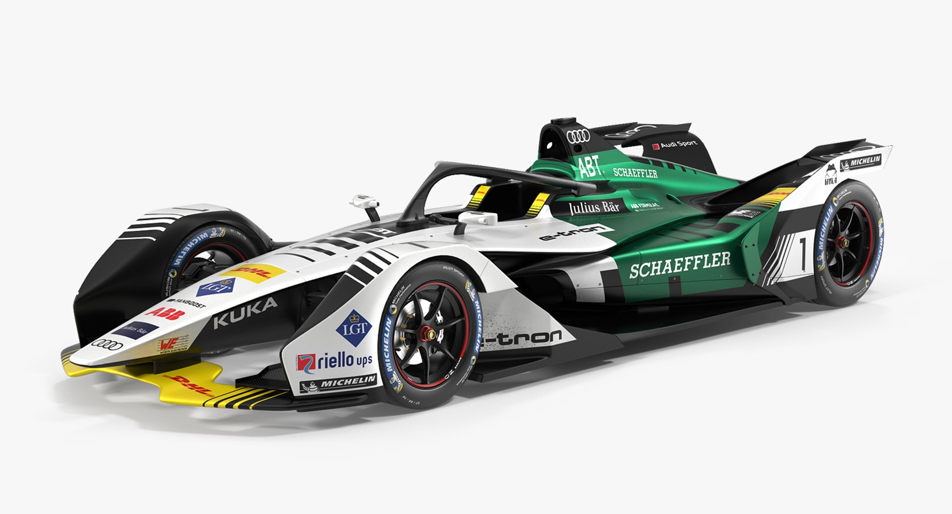 Audi Formula E Car 3D Model preview