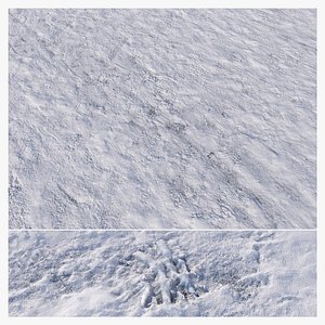 3D 8k seamless snow square material 03 model