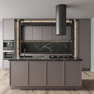 neoclassic kitchen 47 3D model