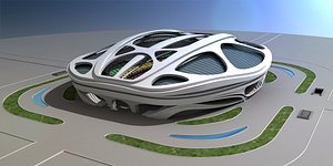 3D designed olympic stadium model