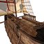 spanish medieval boat 3D model