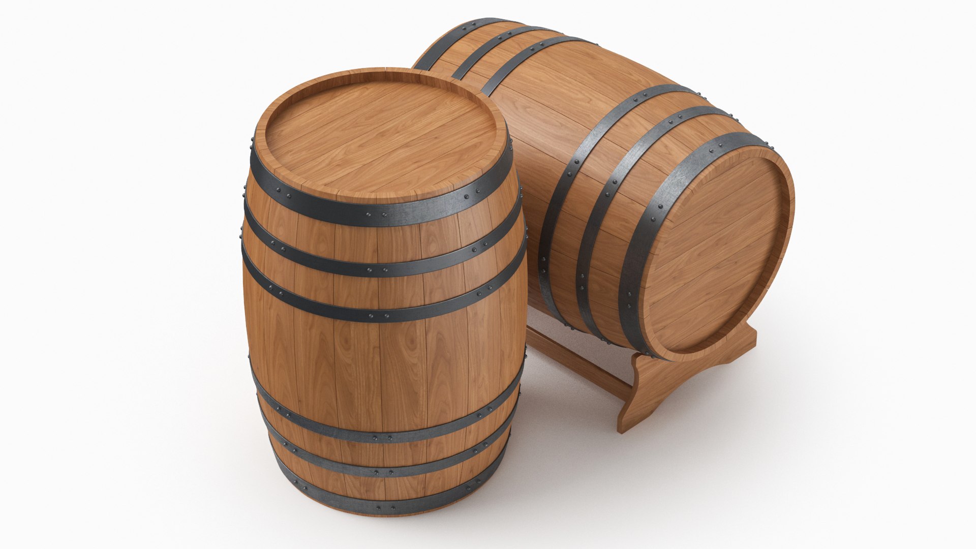 3D Wooden Barrel Set 03 model https://p.turbosquid.com/ts-thumb/cu/AHR8Pe/Ah/woodenbarrel015/jpg/1699985832/1920x1080/fit_q87/0d6d234a92172290b59210febcb61be970508a98/woodenbarrel015.jpg