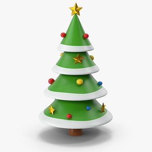 CartoonyChristmasTree15 3D model