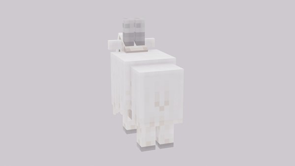 modelo 3d Minecraft Goat - TurboSquid 2050994