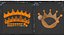 3D Gold crown 14
