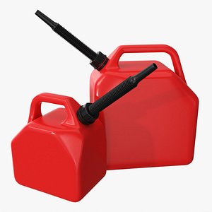 Plastic gas canister set 3D model