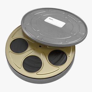 Video Film Reel in Case 3 3D Model
