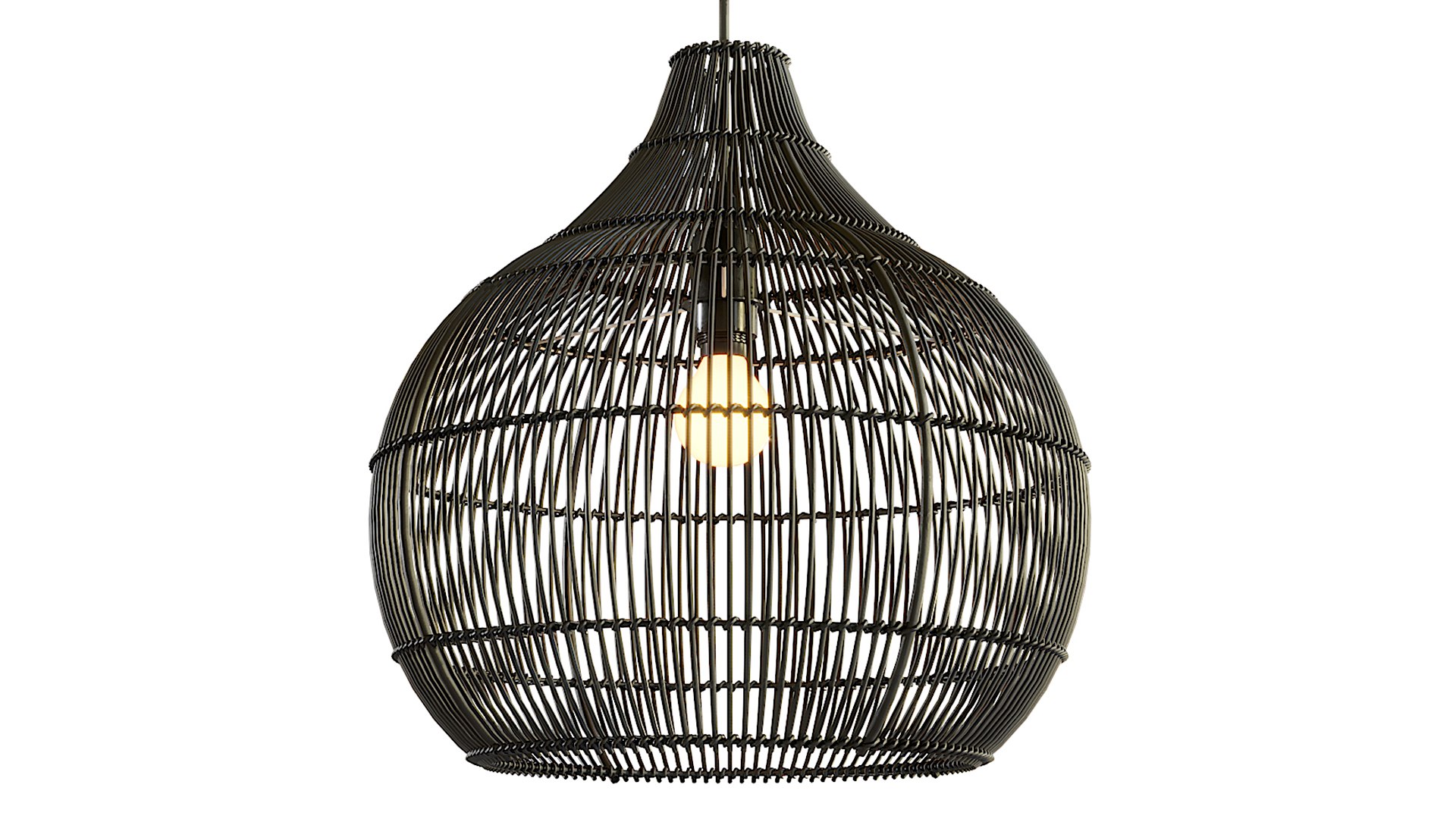 3D Aliexpress Modern Rattan Chandelier Model - TurboSquid 1953128