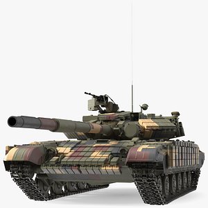 T64 BV Battle Tank Clean Rigged 3D model