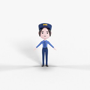 Cartoon Style Character 02 3D model