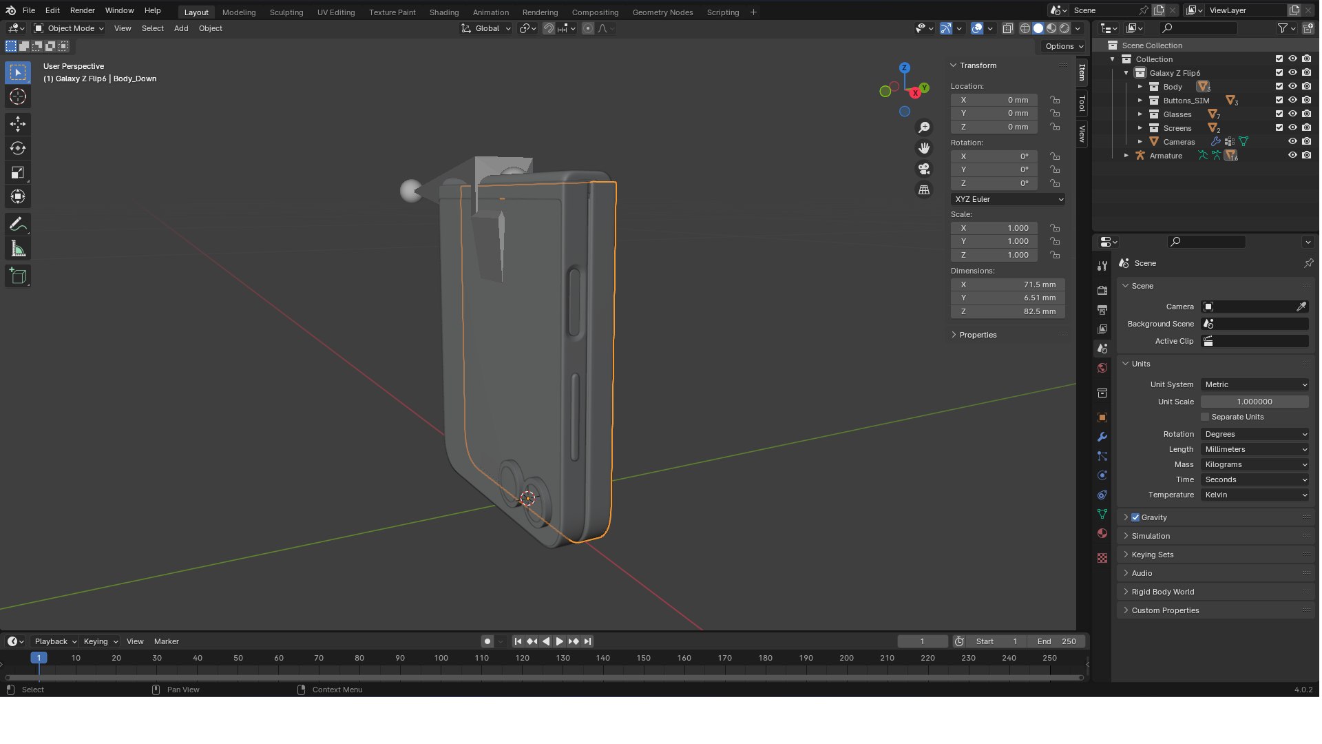 Samsung Galaxy Z Flip 6 Blue 3D model https://p.turbosquid.com/ts-thumb/cu/VGnlLN/g3/zflip6_blender4.0/png/1735847439/1920x1080/fit_q87/dd7e2f942f5e2ce1b5d69366d8fa501895908efa/zflip6_blender4.0.jpg