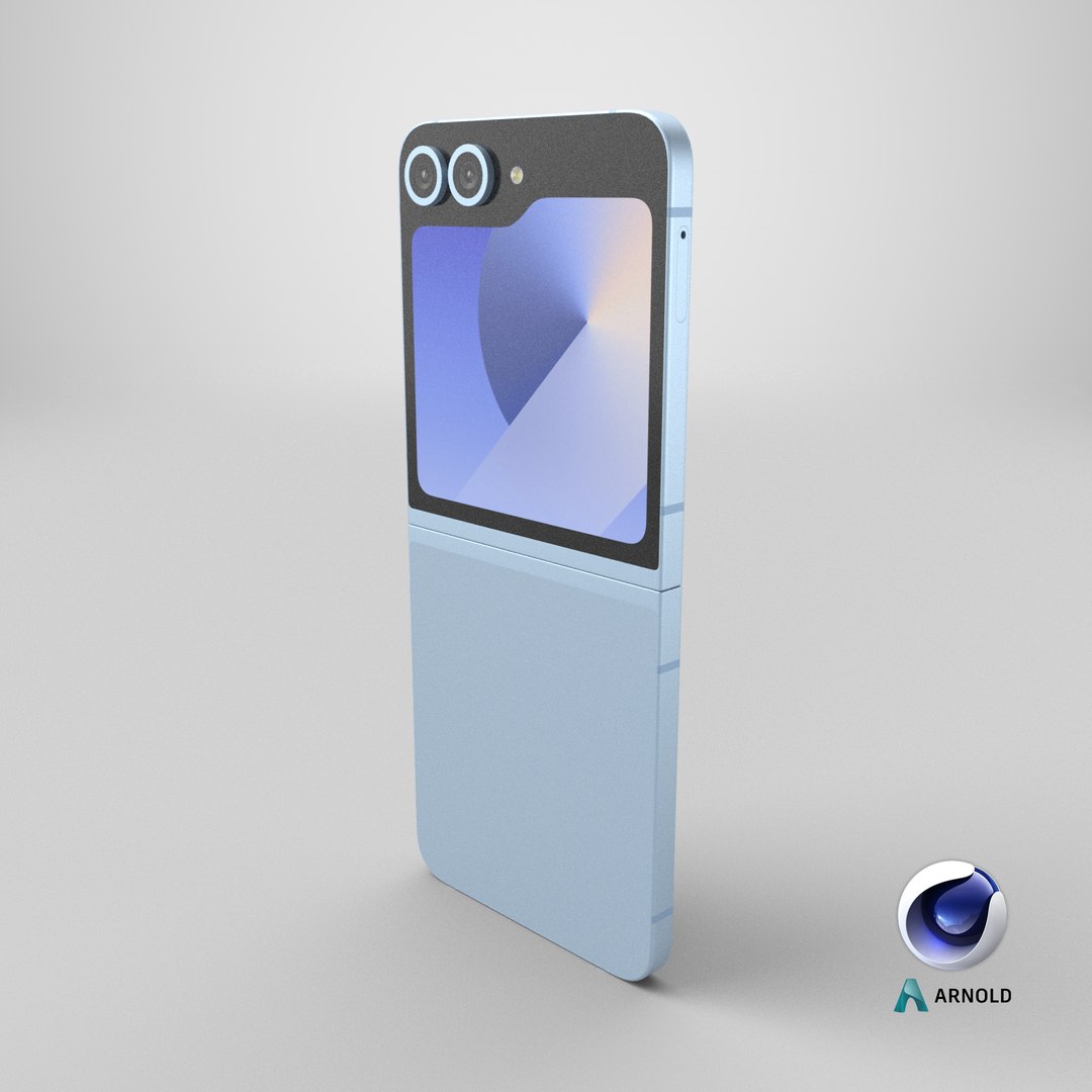 Samsung Galaxy Z Flip 6 Blue 3D model https://p.turbosquid.com/ts-thumb/cu/VGnlLN/mG/stemcell_cinema_4d_arnold_render/png/1736951848/1920x1080/fit_q87/3dcc75acb04a7807c0d4a8692c29f45c7b6fd89d/stemcell_cinema_4d_arnold_render.jpg
