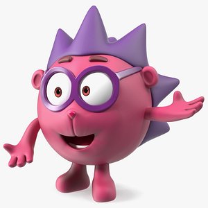 GoGoRiki Hedgehog Character Happy Pose