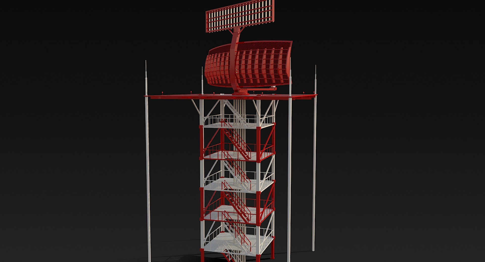 Airfield Radar Model - TurboSquid 1173137