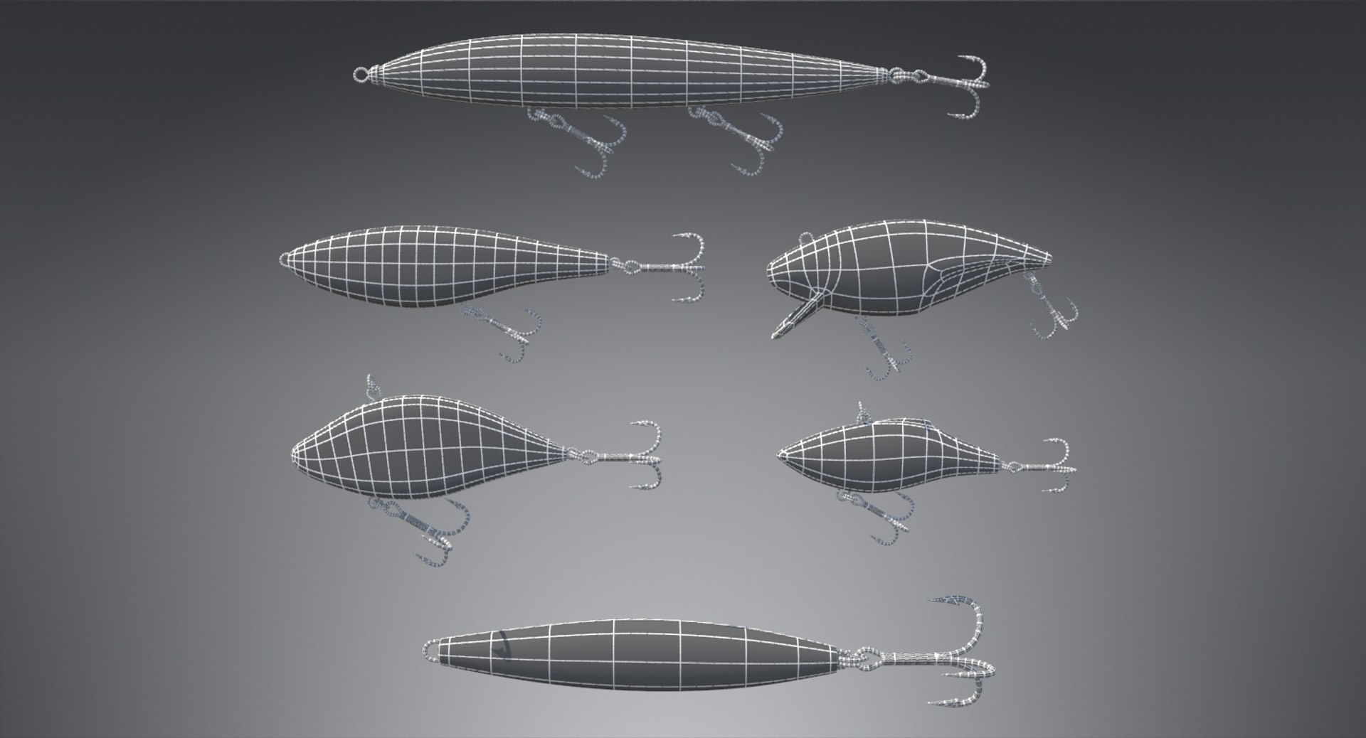 fishing lures 3D https://p.turbosquid.com/ts-thumb/cu/aX3pfh/YphYTM5R/9d/jpg/1497377691/1920x1080/fit_q87/adc45557423e65b4dec3379be71ab6cdf88d1759/9d.jpg
