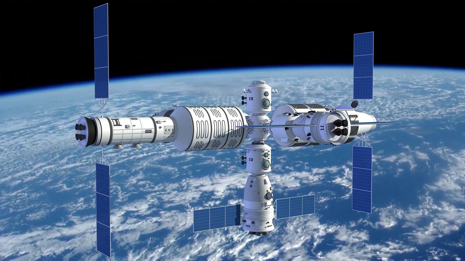 Space Station 3D model - TurboSquid 1816457