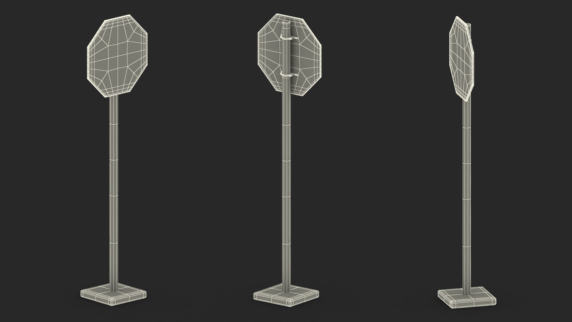 Road Sign Stop Model - TurboSquid 2211828