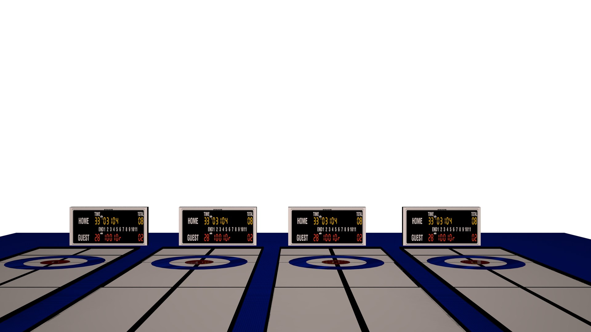 3D Curling Rink Model - TurboSquid 1435305