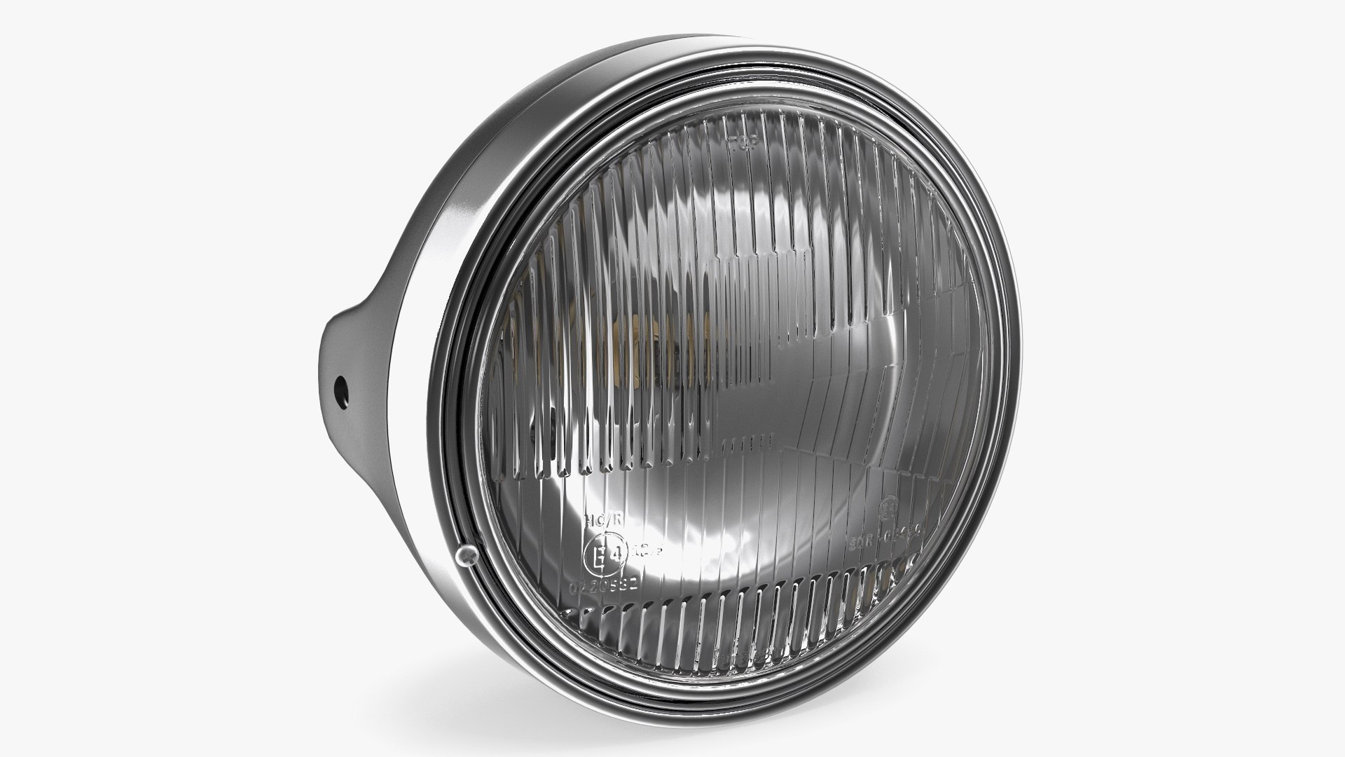 Motorcycle Headlight White 3D model preview