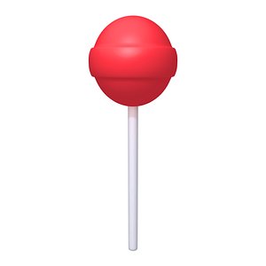 Lollipop Lick Stick Cartoon 3D model
