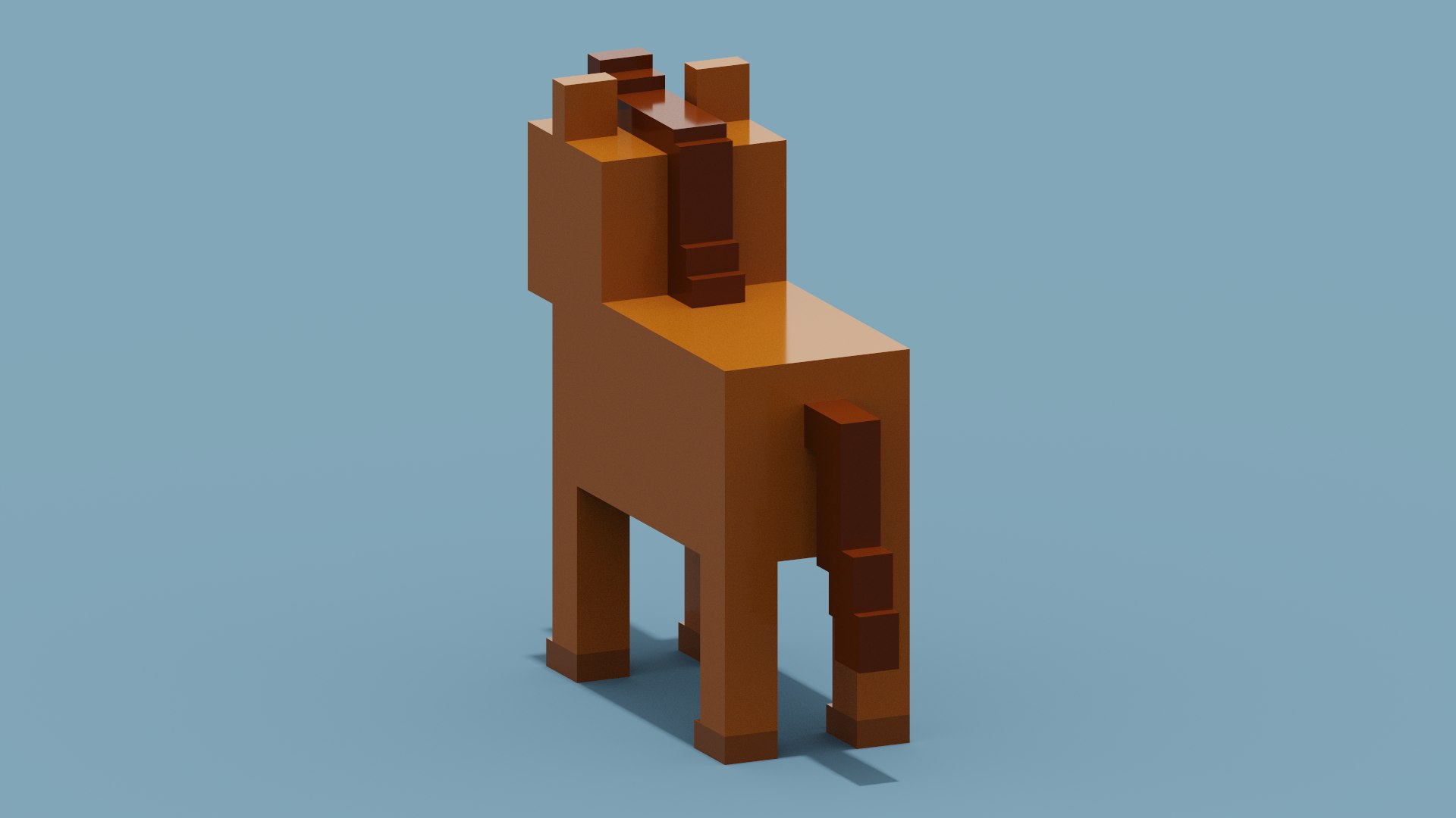 Cavalo Minecraft Modelo 3D - TurboSquid 1842572