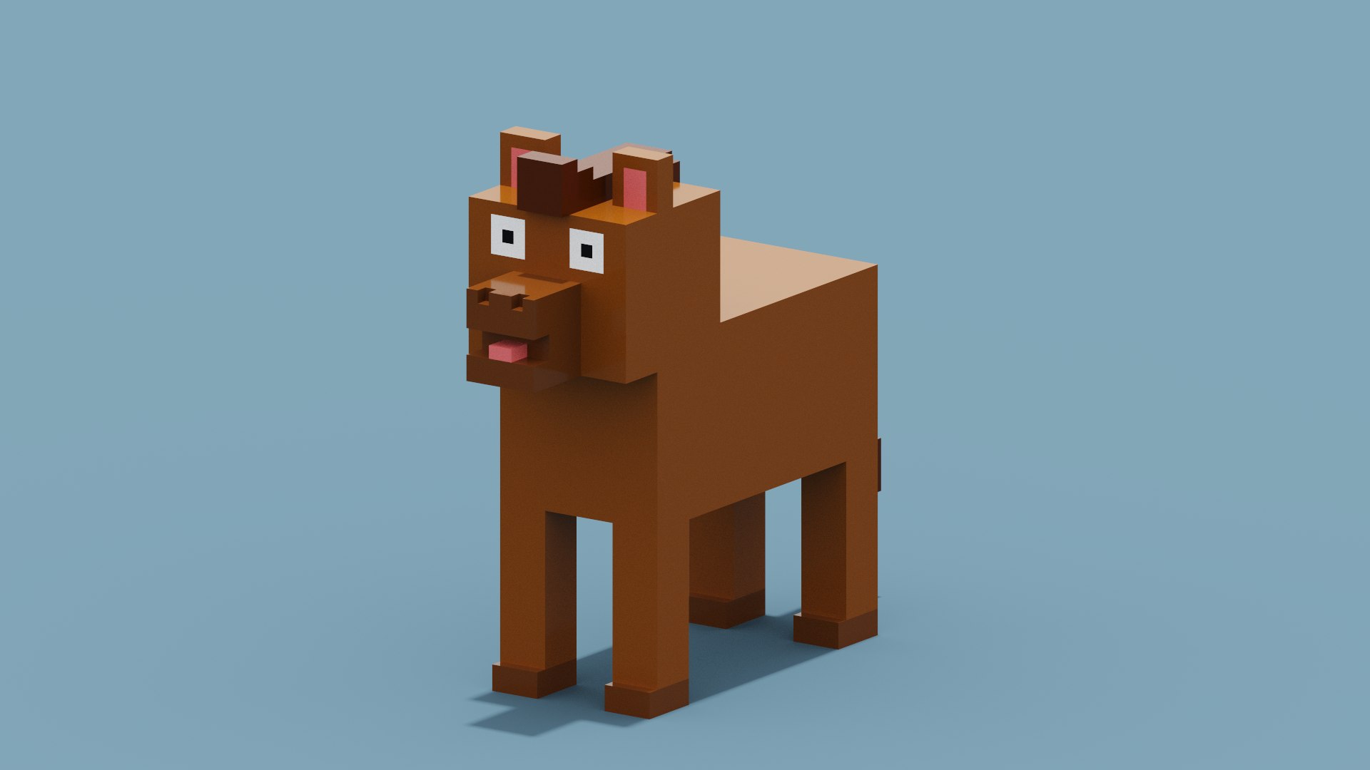 Cavalo Minecraft Modelo 3D - TurboSquid 1842572