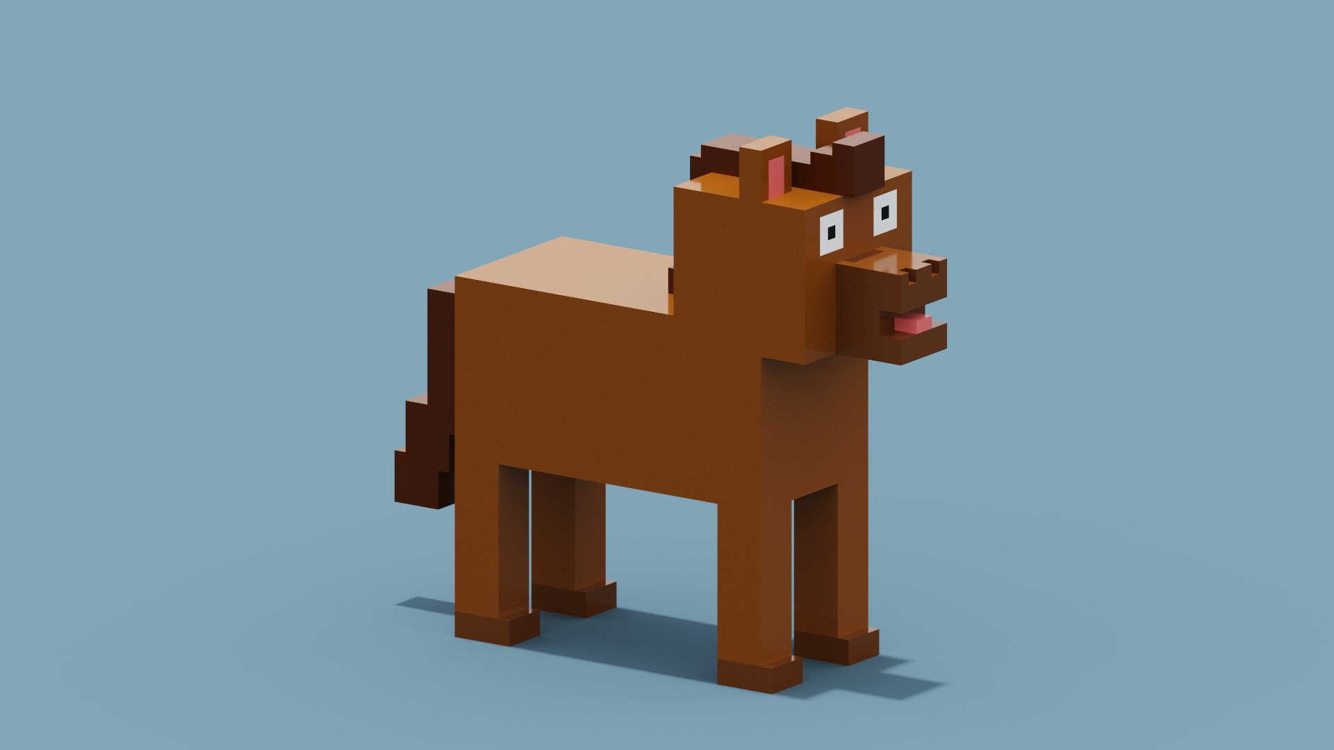 Cavalo Minecraft Modelo 3D - TurboSquid 1842572