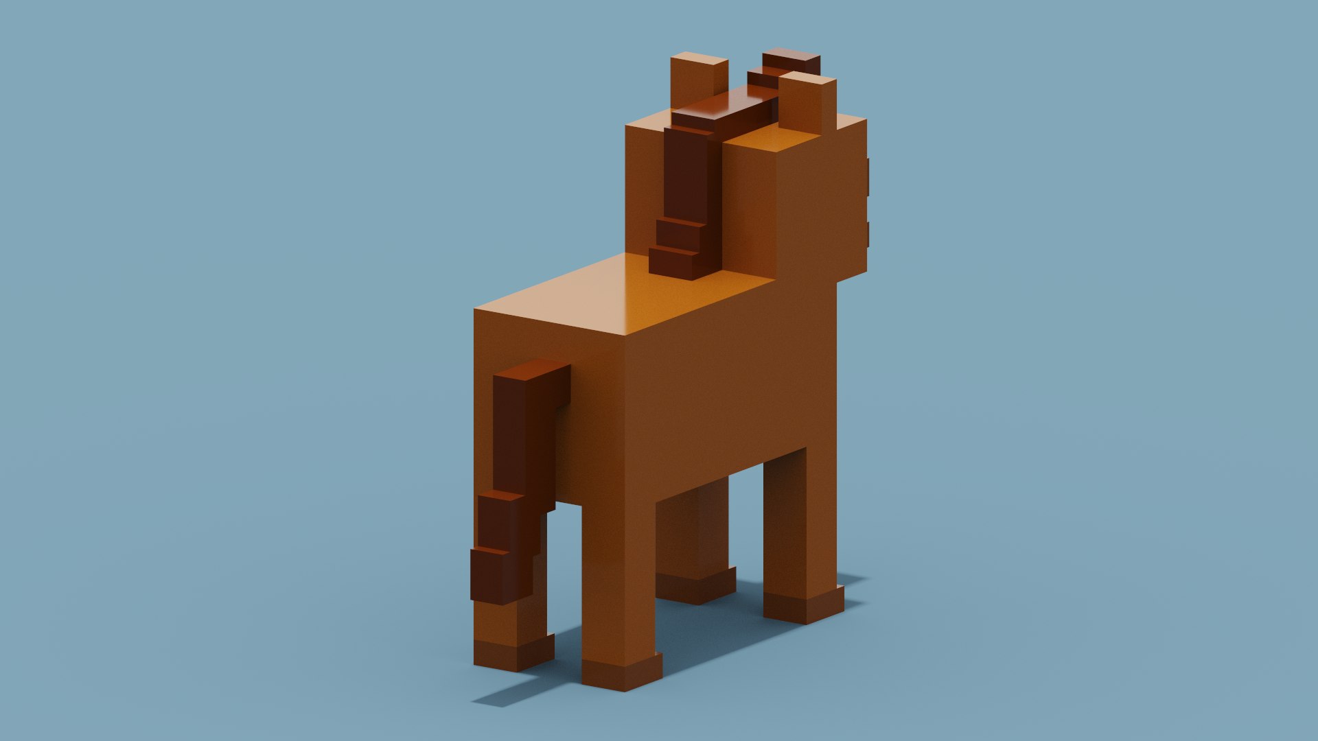 Cavalo Minecraft Modelo 3D - TurboSquid 1842572