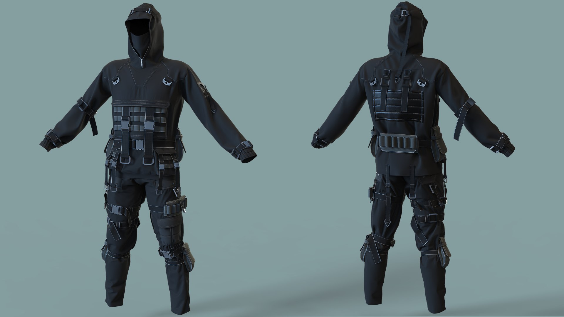 Tactical Outfit Marvelous Designer Projec 3D Model - TurboSquid 1723752