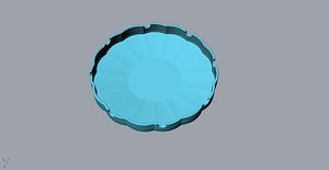 3D orchid creative ashtray printing