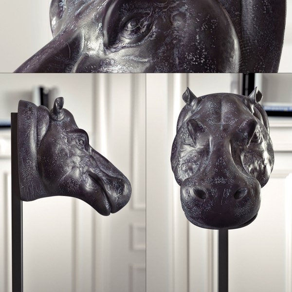3D model hugo hippo sculpture - TurboSquid 1226071