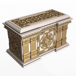 3D Chest 02 White