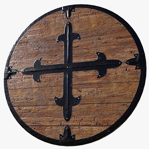 historically medieval shield 3D model