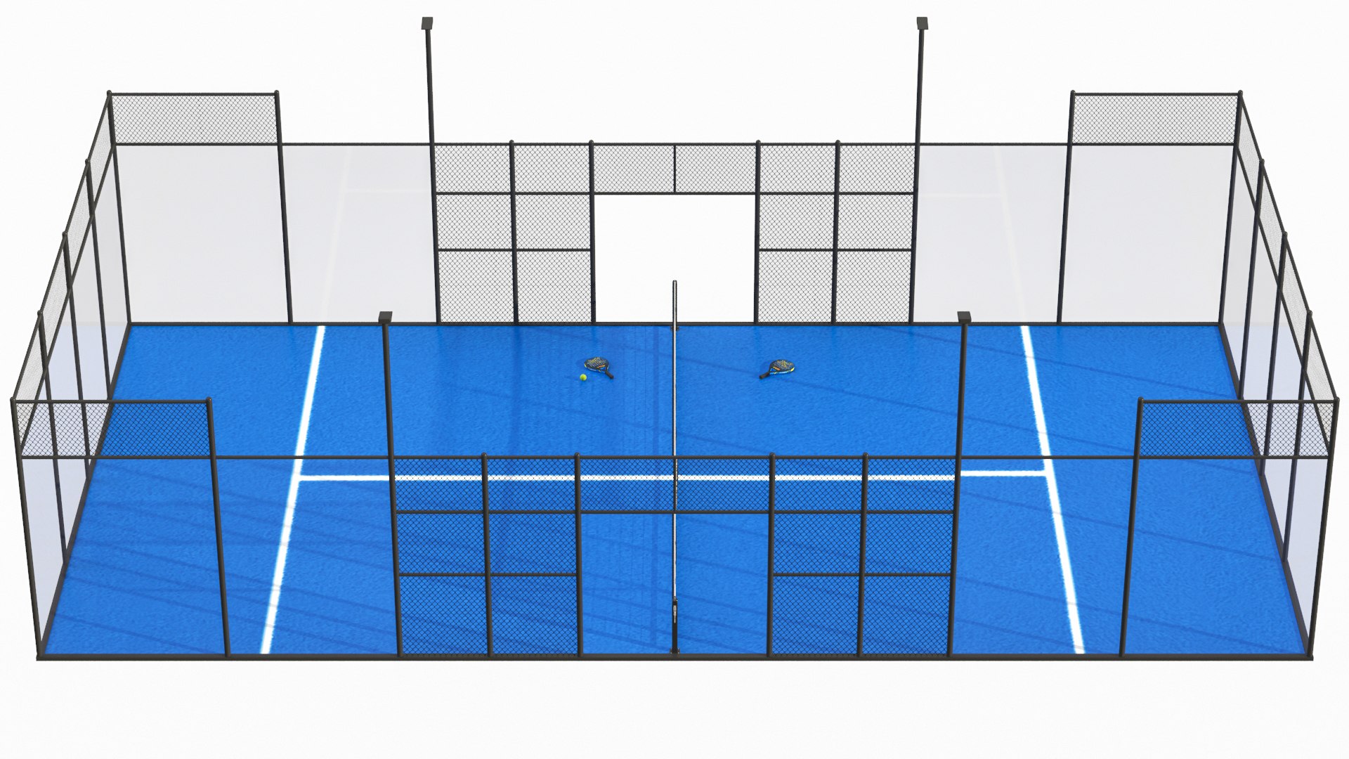 3d Padel Tennis Court 01 - Turbosquid 2052389