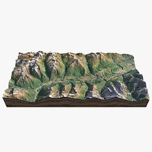 Austrian Alps Piz Linard 3D model