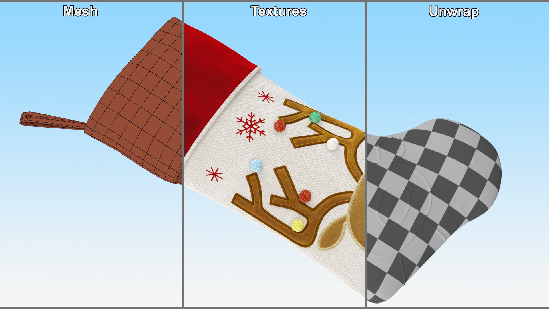 3D Christmas Stockings Collection 2 https://p.turbosquid.com/ts-thumb/cv/4TSlDw/SO/christmasstockingscollection23dsmodel006/jpg/1704319248/1920x1080/fit_q87/ea2c242c3eef03fec48e87dc503e06dc841ac5f8/christmasstockingscollection23dsmodel006.jpg