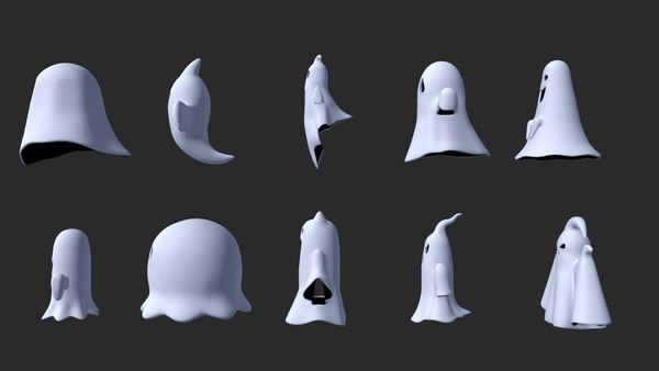 3D Halloween ghost model - TurboSquid 1954216