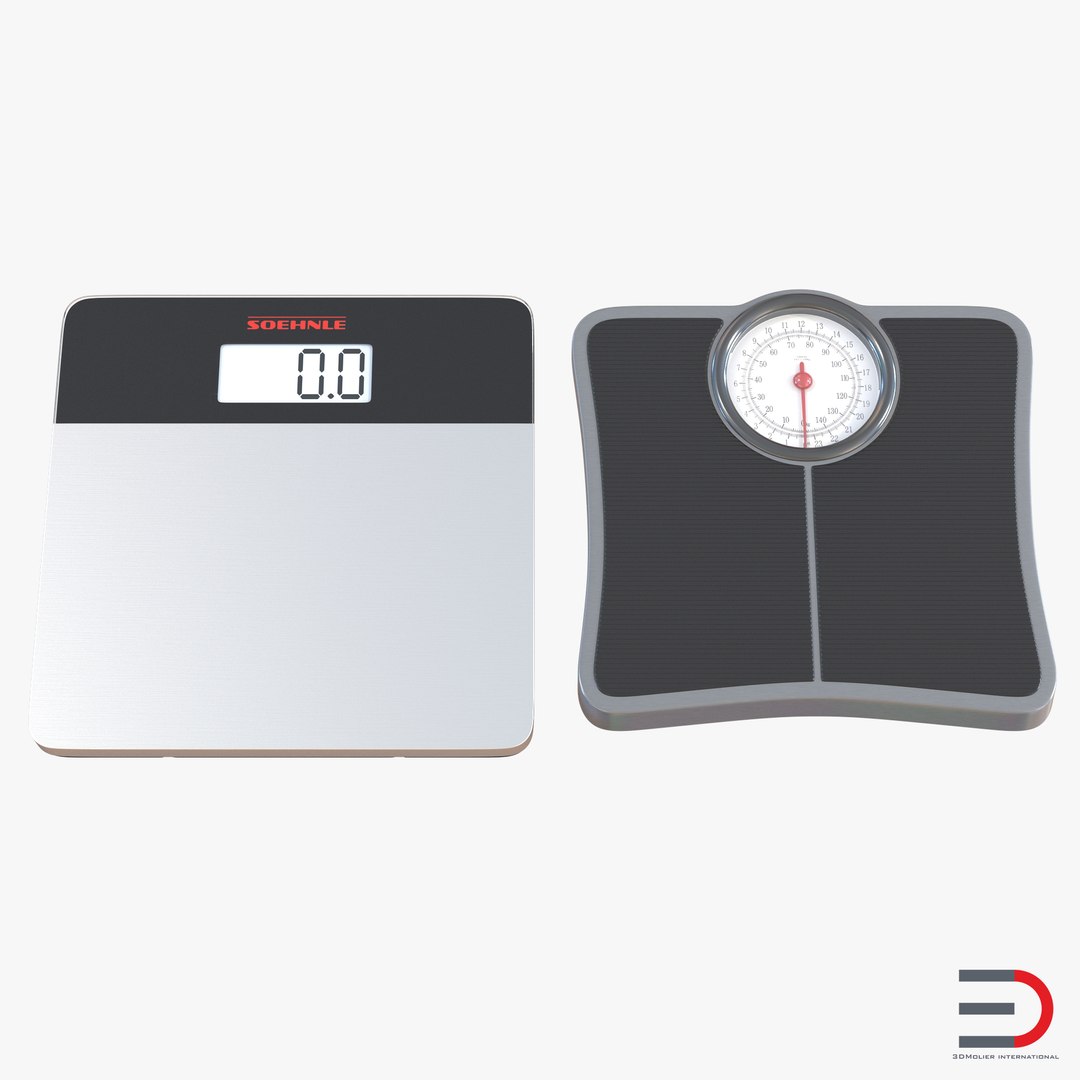 Bathroom Scale 3D Models Collection 3D model preview