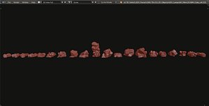 3d model package rock formations