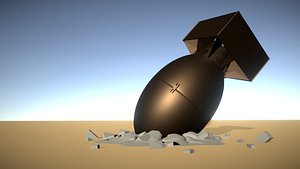 3D model bomb explosives