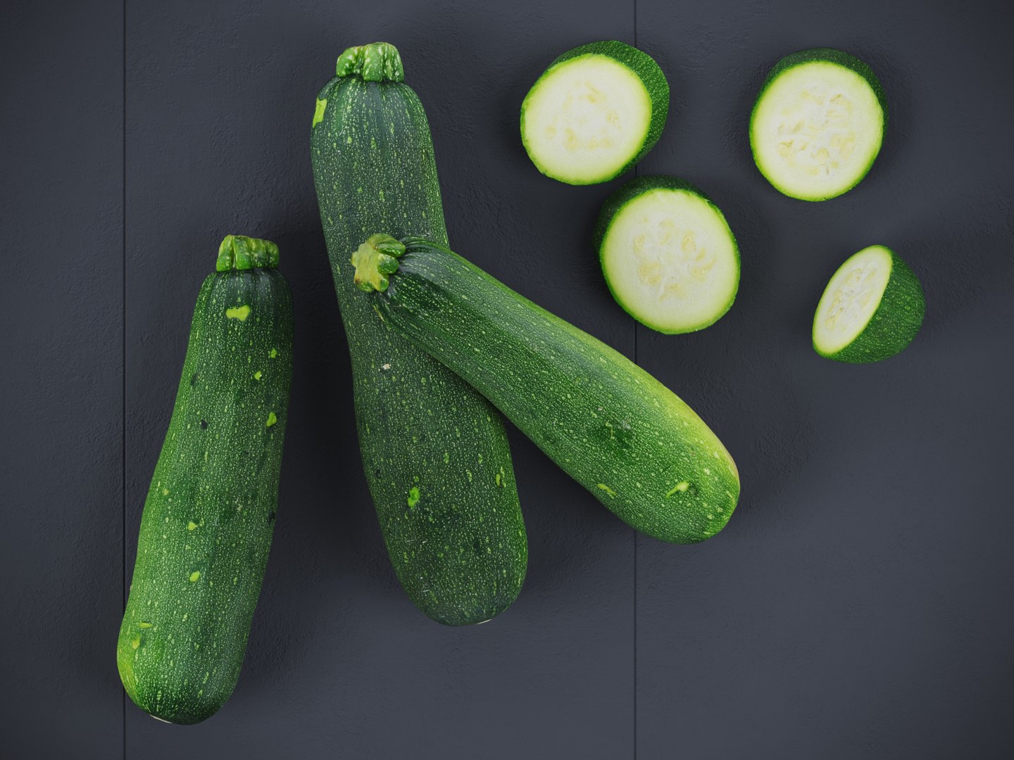 Zucchini 3D Model - TurboSquid 2094574